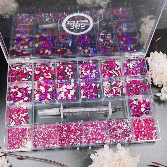 Siam AB- Rhinestones Box - 9340pcs