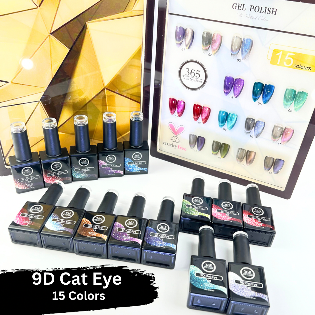 9D Cat Eye Nail Polish Collection" "Multi-Color Cat Eye Set" "15 Shades of 9D Cat Eye" "Spectacular Cat Eye Effect Palette" "Vibrant 9D Cat Eye Collection" "Cat Eye Magnetic Polish Set" "Eye-Catching 9D Nail Lacquer Bundle" "15-Tone Cat Eye Nail Varnish" "Versatile Cat Eye Pigment Kit" "Multifaceted 9D Nail Art Kit"