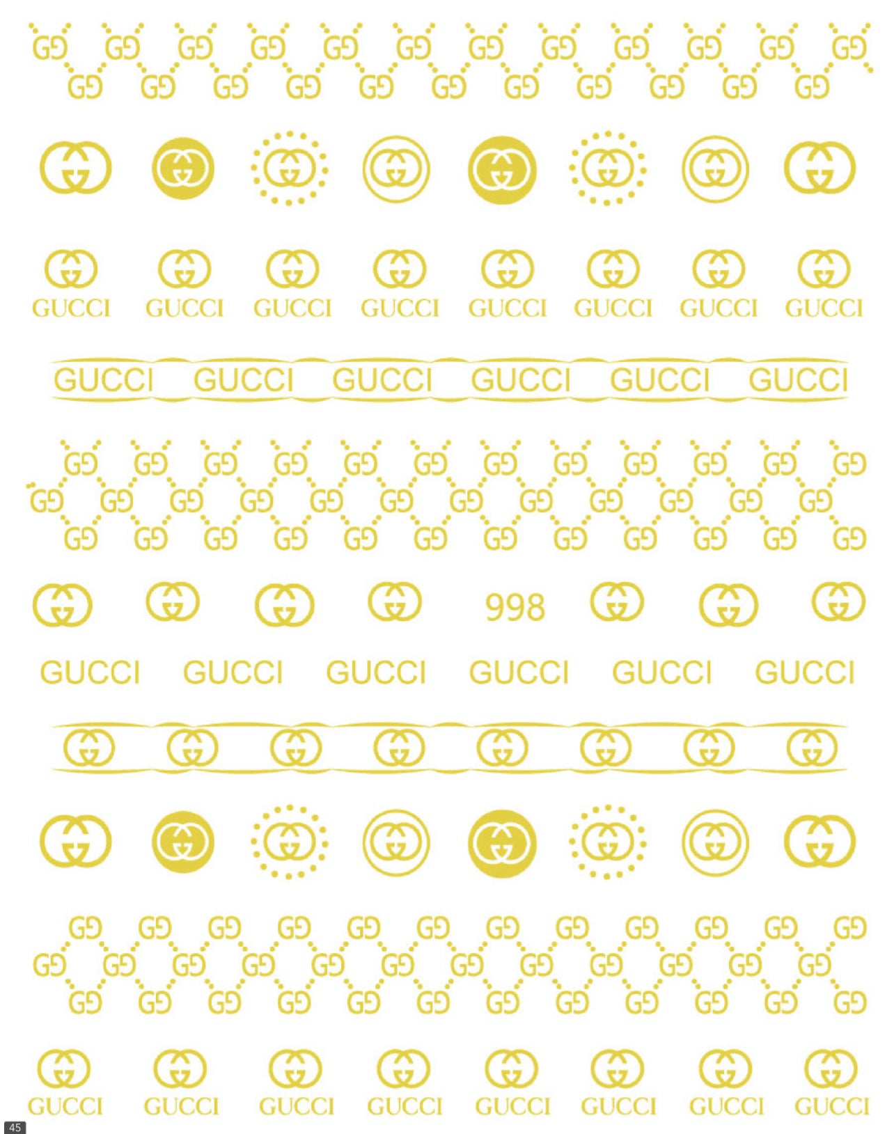 Gucci / Stickers / Gold - #10