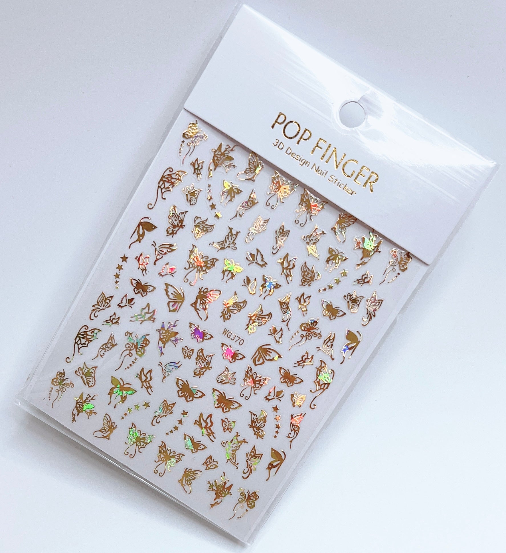 Butterfly / Stickers / Laser Gold- #108