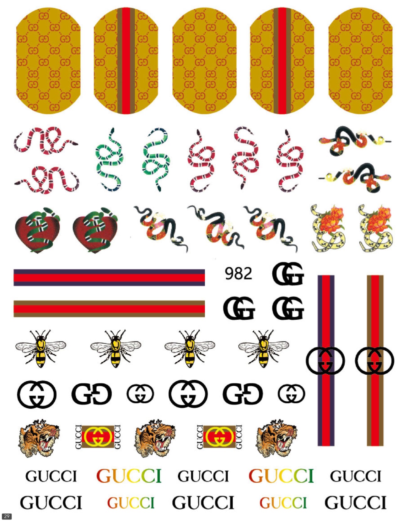 Gucci / Stickers / Multi Colors- #11