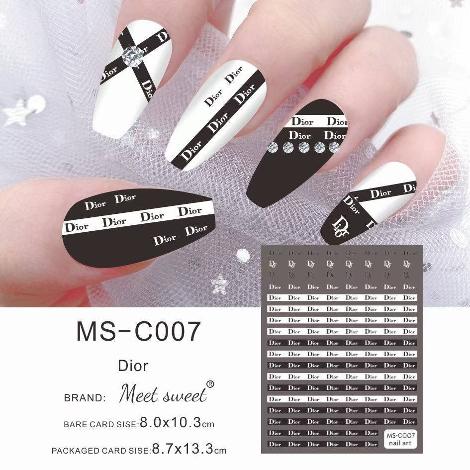 Dior / Stickers / Black - White - #81