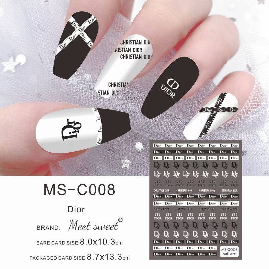 Dior / Stickers / Black - White - #82