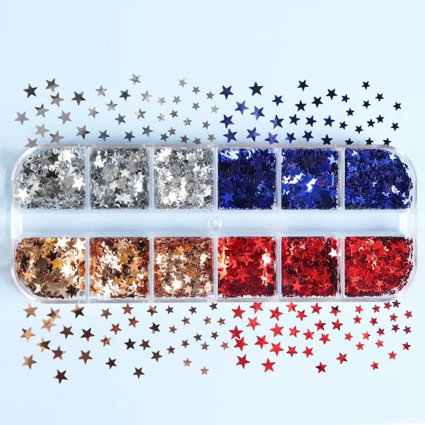 Star Sequins - Nail Art - 12 Grids